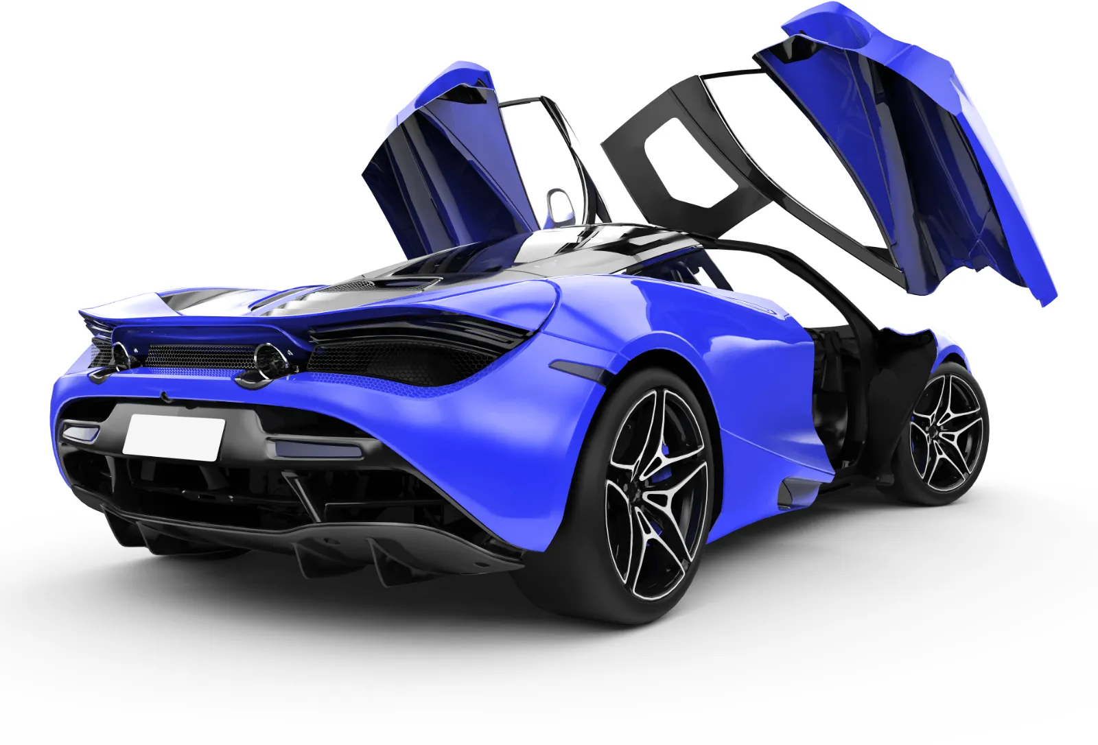 Wrap color preview: McLaren in blue