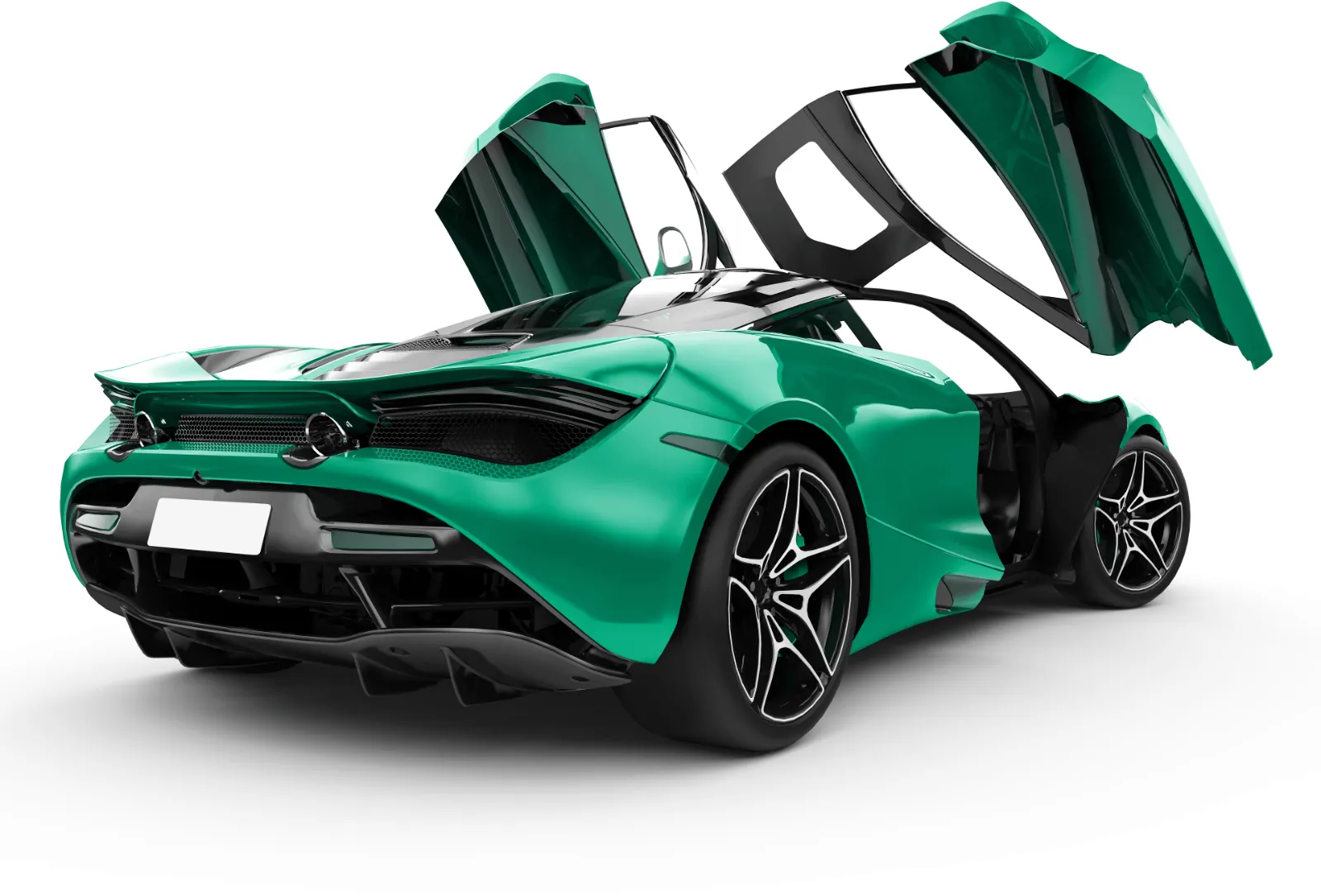 Wrap color preview: McLaren in green