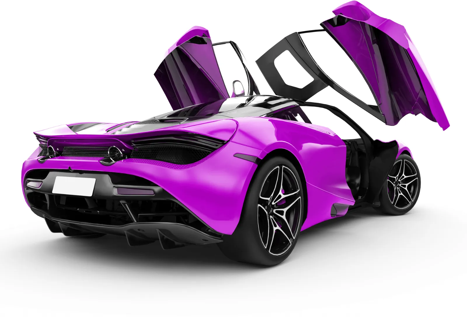 Wrap color preview: McLaren in violet